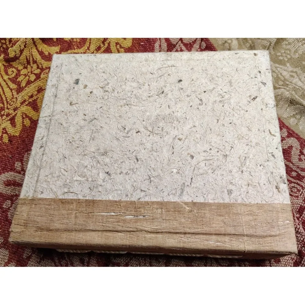 Vintage Laos Photo Album Hand Made 3D Image of Elephants Cloth Photo Sheets 4x6